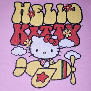 Hello Kitty Pink Sweater Aviator Flight Valentines‎ Day Kawaii Size Medium NWT